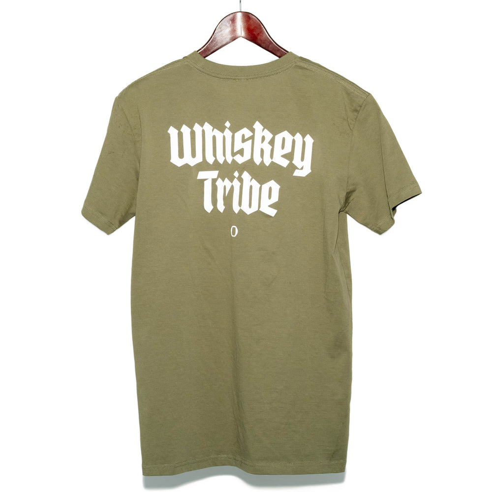 WHISKEY TRIBE TEE ARMY GREEN