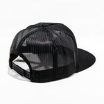 CROWDED BARREL LOGO PATCH HAT: BLACK/BLACK