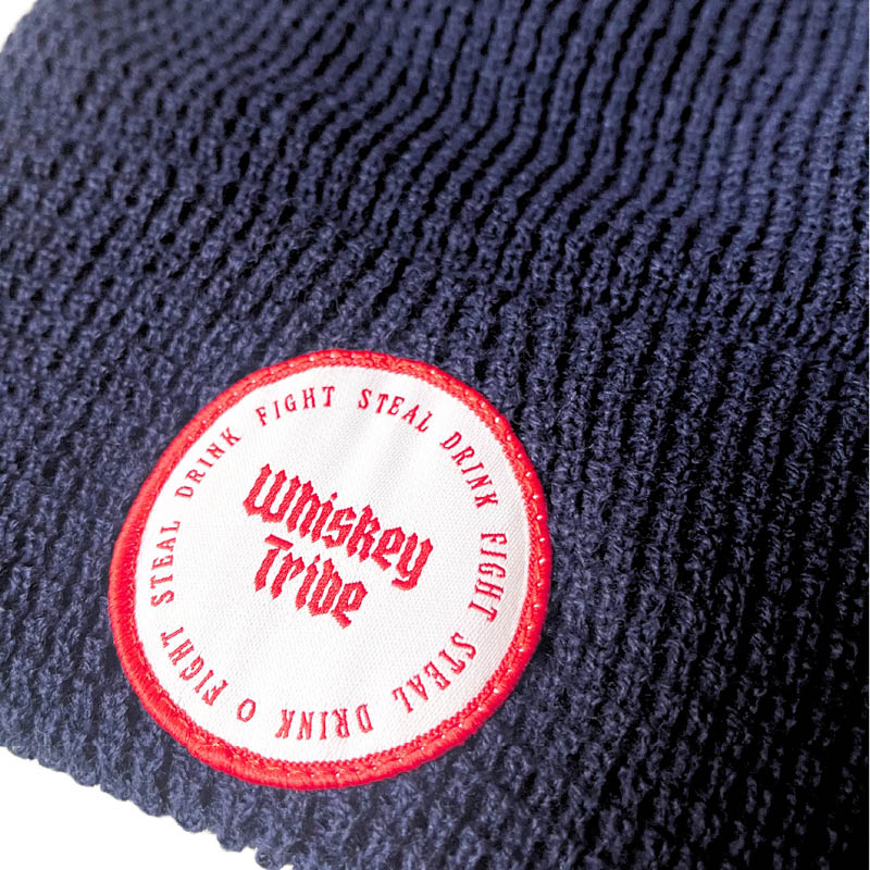 NAVY WHISKEY TRIBE BEANIE