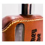 100ml WHISKEY TRIBE LEATHER GLASS FLASK BY RAGPROPER